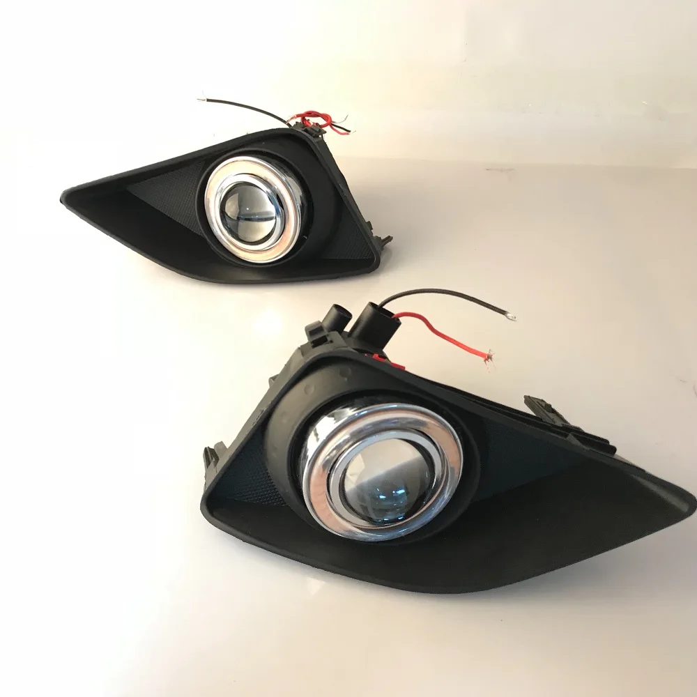 RQXR противотуманная фара вождение свет в сборе для Toyota Corolla 2006-2010 cob angel eye светодиодные дневные ходовые огни сигнал поворота