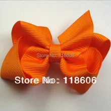 100 шт. ковылять Луки корсажная лента для волос с бантом Жаркий Оранжевый