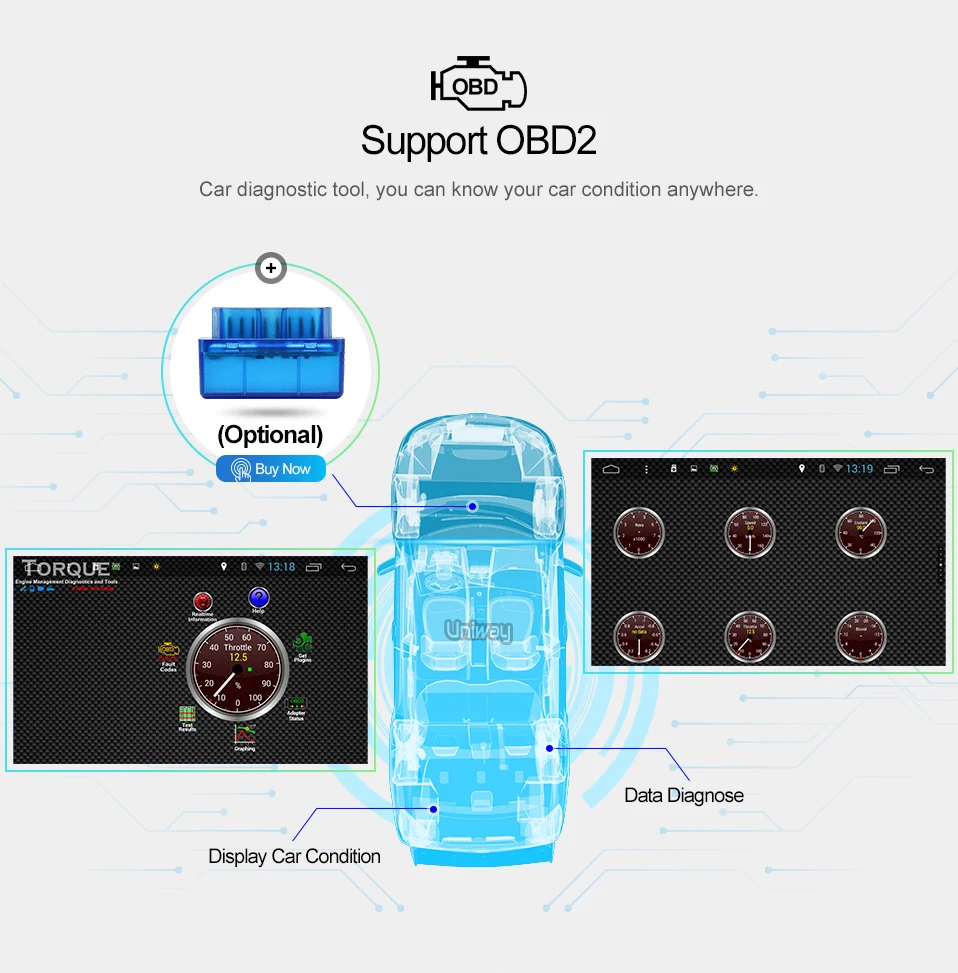 Best AKLL9071 uniway android 8.1 car dvd for toyota corolla 2008 2007 2009 2010 2011 2012 car radio gps player headunit navigation 13