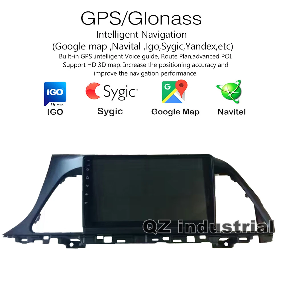 Flash Deal QZ industrial HD 9" Android 8.1 T3 for Hyundai Sonata Gen 9/Sonata LF 2015-2017 Car DVD layer with Radio Navi 3G 4G WIFI GPS RDS 5