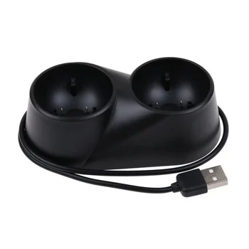 

Professional Mini Remote Charger Charging Dock Station For VR For PS4 Dual Charging DC 5V Input Black for PS4 VR MOVE handle