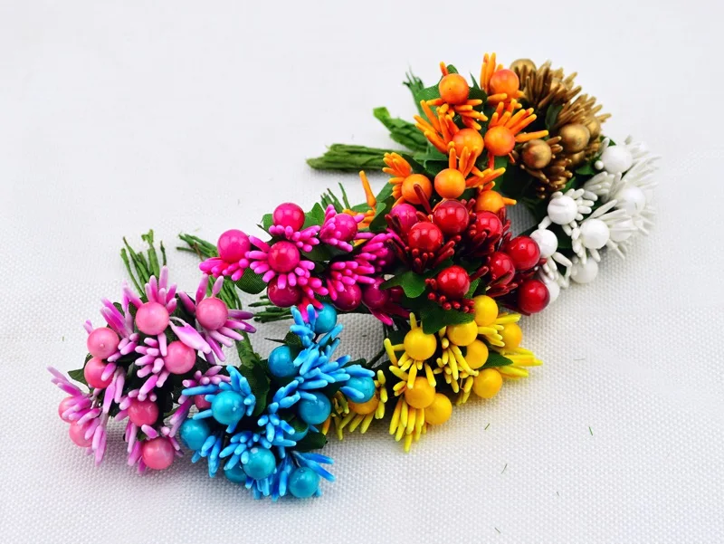 10pcs Artificial Flower For Wedding Decoration DIY Stamen Christmas Foam flowers Scrapbooking Wreath Fake Flowers 10pcs Artificial Flower For Wedding Decoration DIY Stamen Christmas Foam flowers Scrapbooking Wreath Fake Flowers