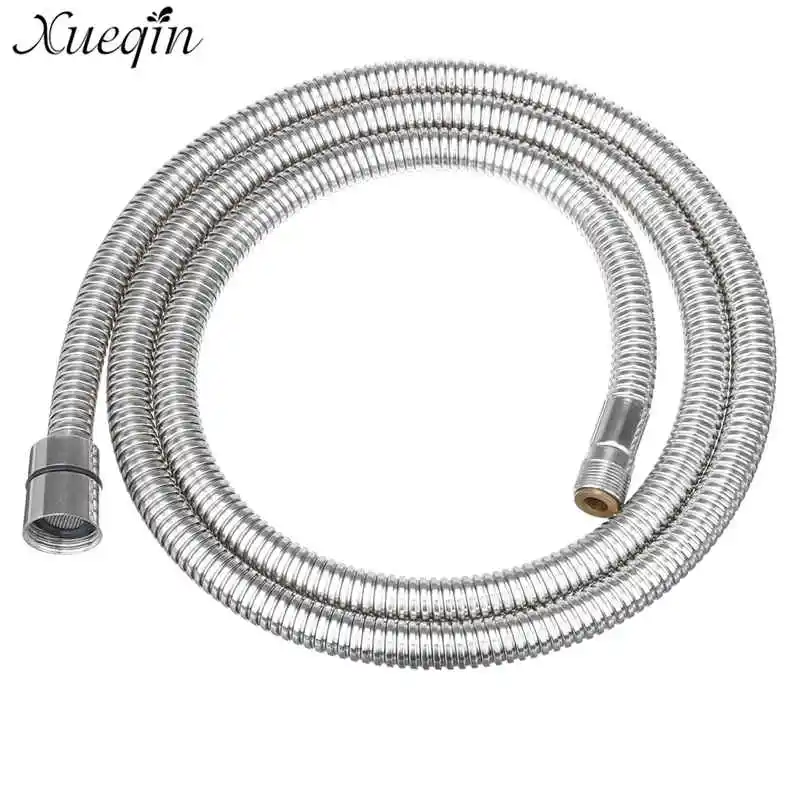 Xueqin g1/2 1.5 متر حمام دش خرطوم السباكة خرطوم مرن المقاوم للصدأ مزدوجة متشابكة حمام رذاذ خرطوم دش الأنابيب