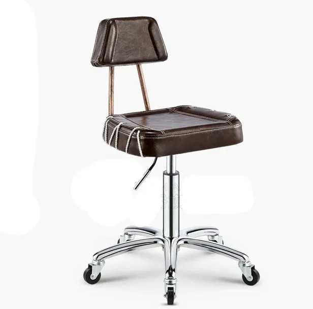 Офисный стул парикмахерский барный стул простой дизайн Поворотный Lifitng стул регулируемая высота Высокое качество PU материал спинка