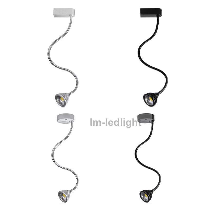 

flexible wall lights 7W track rail and surface mounted led lights for home 85-265V spotlight ceiling 4pcs
