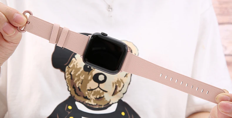 Ремешок для Apple watch band 42 мм 38 мм кожаный ремешок для часов iwatch 4 3 44 мм 40 мм correa наручные браслеты серии 4 3 2 1 Аксессуары