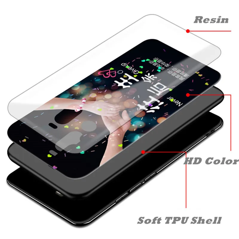 PDGB Прочный ТПУ чехол для Meizu Note 8 X8 M8 Lite V8 Pro Чехол 16 16X 16th Plus любовь окрашенный