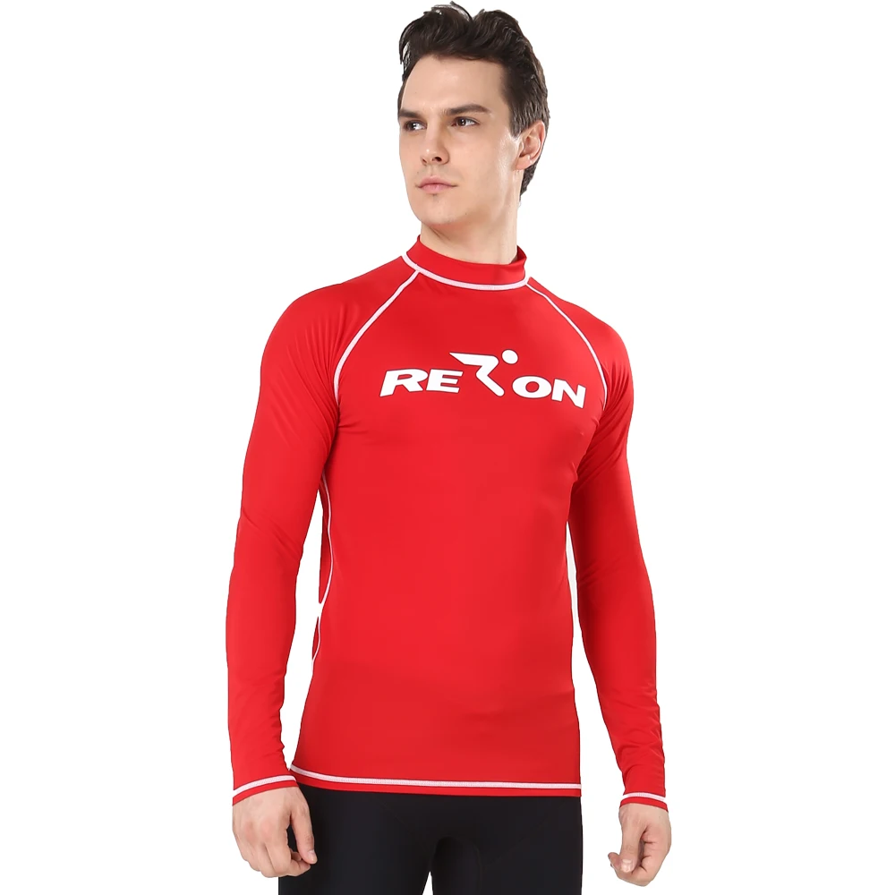 REALON Rashguard мужские и женские купальники с длинными рукавами Топ UPF 50+ Xspan с короткими рукавами Солнцезащитная рубашка кайтсерфинга купальник для дайвинга