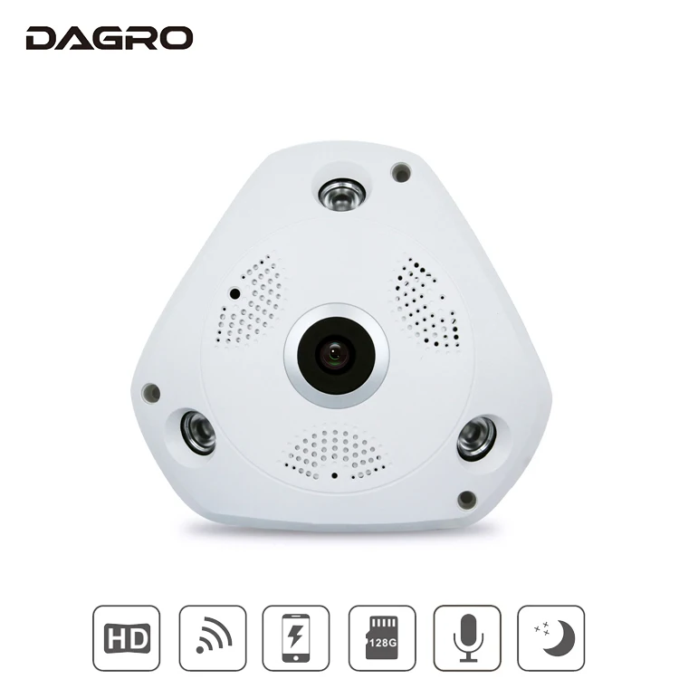 

DAGRO HD 960P Newest Ufo Ceiling Wifi Camera Panoramic 360 Degree Baby MonitorCCTV Security Camera Home Surveillance Hot