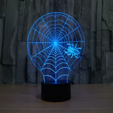 USB LED 3D лампа Новинка паук Настольная лампа для Спальня Гостиная