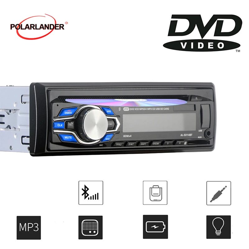 Новинка автомобильный DVD VCD CD MP3 радио плеер в одном din Размер Автомобильная Стерео