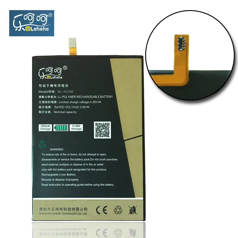 Батарея LEHEHE для Gionee Elife S5.5 GN9000 BL N2300 Высококачественная сменная батарея 2300mAh