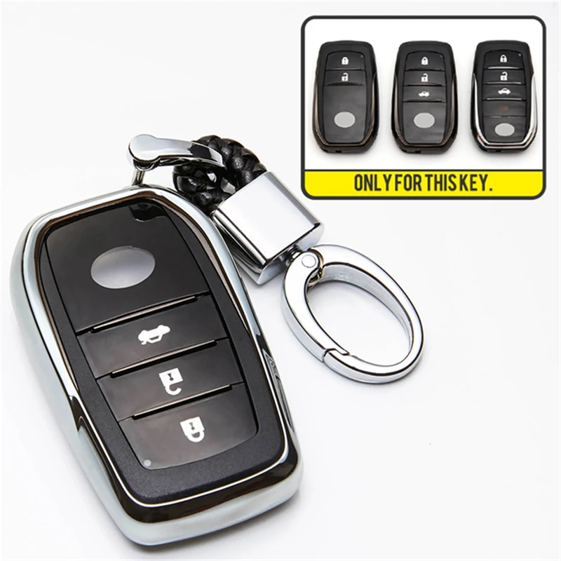 Для Toyota Camry Highlander Prado Crown Land Cruiser 200 chr ch r Prius Vitz Riez RAV4 Corolla ТПУ чехол для автомобиля