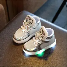 Новый Кот Diamond Princess Девушки Спортивные Shoes Осень-Зима Мультфильм ПРИВЕЛО Кроссовки Корейских Детей Высокий Верх Сапоги Дети Shoes