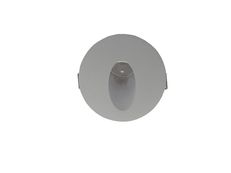 

Free Shipping 10pcs/lot 1W LED White Indoor Round Stair Walkway Wall Corner Pure White AC85-265V