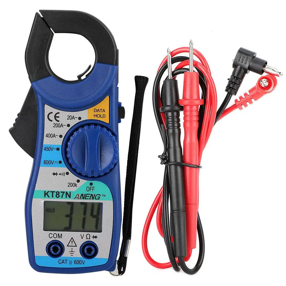 Цифровой мультиметр ANENG KT87N 600 V/450 V DC/цифровой зажим 20-400A цифровой амперметр измеритель напряжения с ЖК-дисплеем