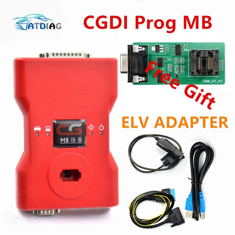 

2019 CGDI Prog MB for Benz Car Key Add Fastest for Benz Key Programmer Support All Key Lost with ELV adapter