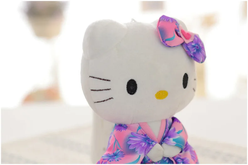 20 см Kawaii японская свинья кимоно KT cat плюшевые куклы игрушки hello kitty творческий детский подарок на день рождения