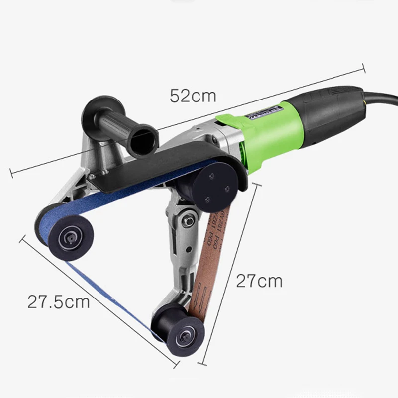 110/220V трубный ремень песочники полировщик портативный шлифовальная полировальная машина ручной электрический ремень из нержавеющей стали шлифовально-Полировальный Станок