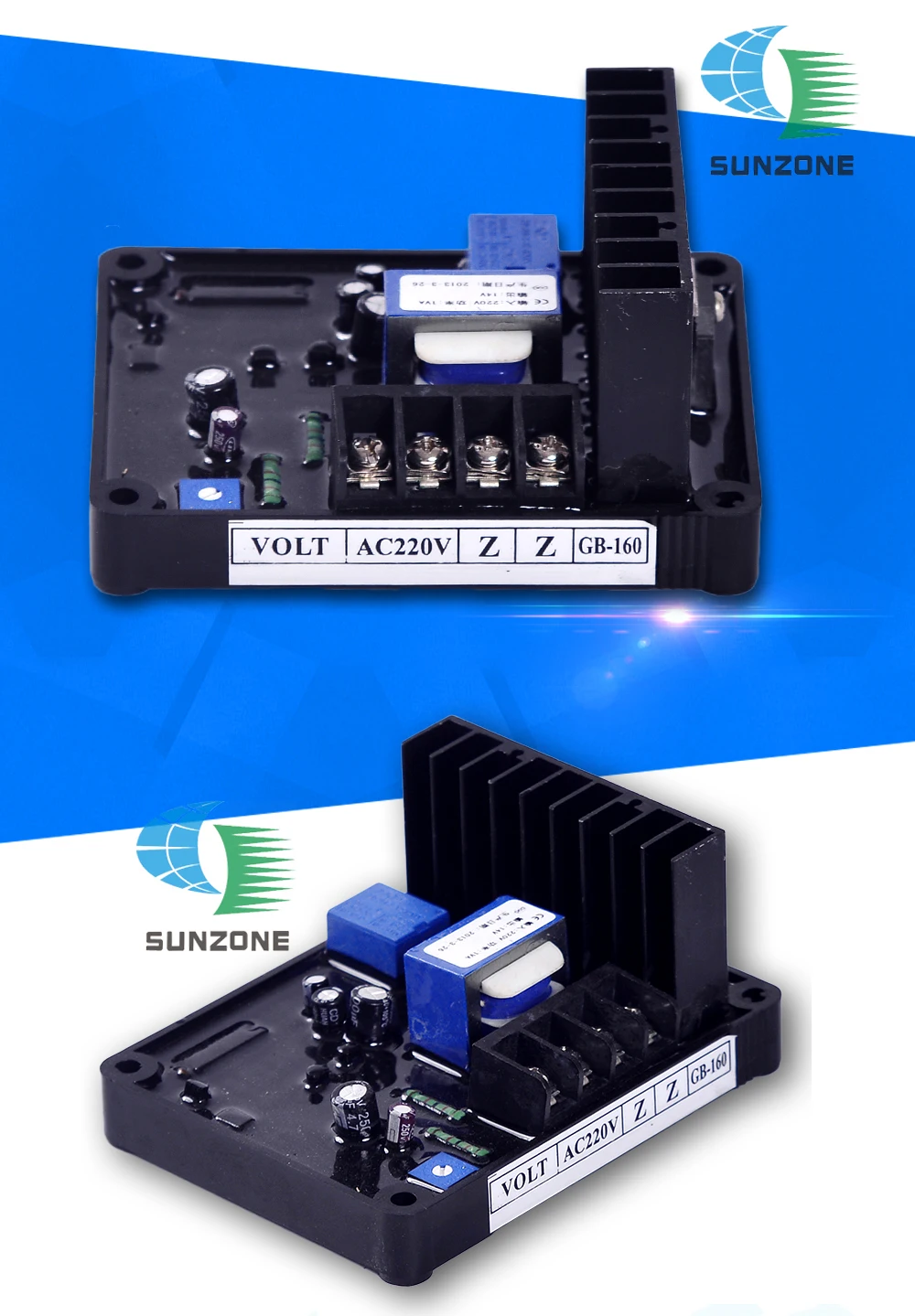 ST генератор AVR GB160 220V однофазный генератор кистей Автоматическая Регулировочная щетка напряжения AVR