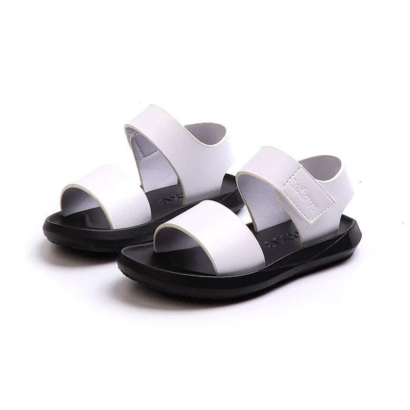 

COZULMA kids Classic Beach Sandals Summer Toddler boys Hook & Loop Shoes Flat Little Girls Gladiator Sandals Size 21-30