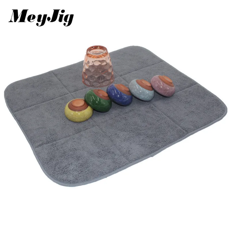 MeyJig 40x45 см/16x18 дюймов микрофибра подстилка для посуды сушильный коврик для кухонного стола микрофибра подушка коврик Рождественское украшение