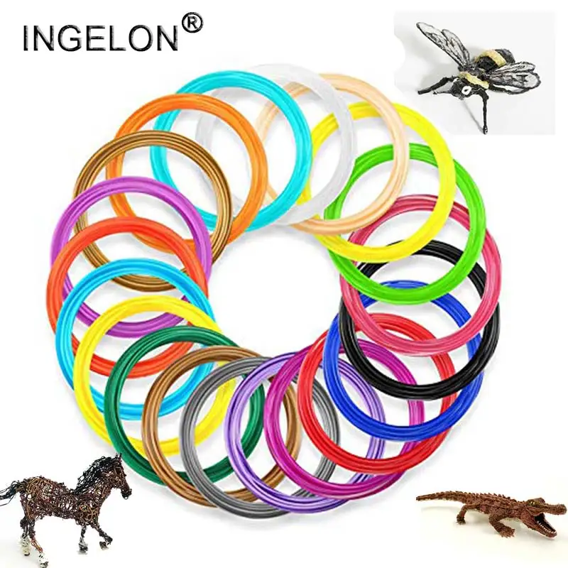 

Pla plastic for 3d pens 50m/100m/200m ABS Material Printing 1.75 pla filament Multi Colors wire for 3D pens Printer Dropship