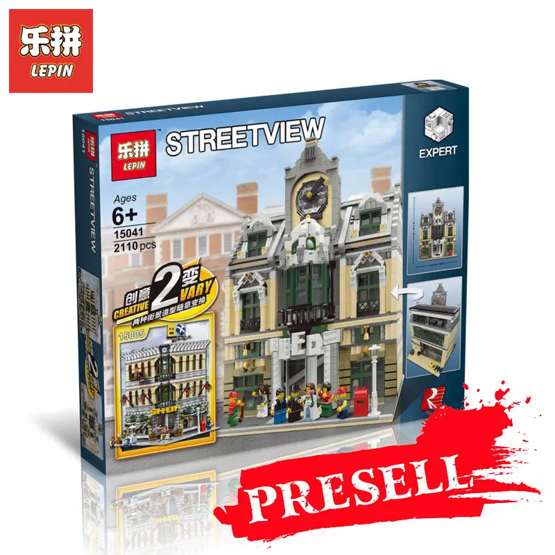 

LEPIN 15041 City Street View Grand Emporium Alternative build Compatible Legoin Moc 14248 10211 Building Blocks Bricks Assembled