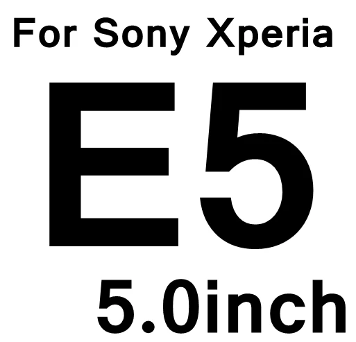 Закаленное Стекло для sony Xperia E3 E4 E4G E5 M2 M4 M5 C3 C4 C5 T2 T3 Экран защитная плёнка для НУА Вэй для dvb T C E на возраст 3, 4, 4G, 5 м 2 - Цвет: For sony E5