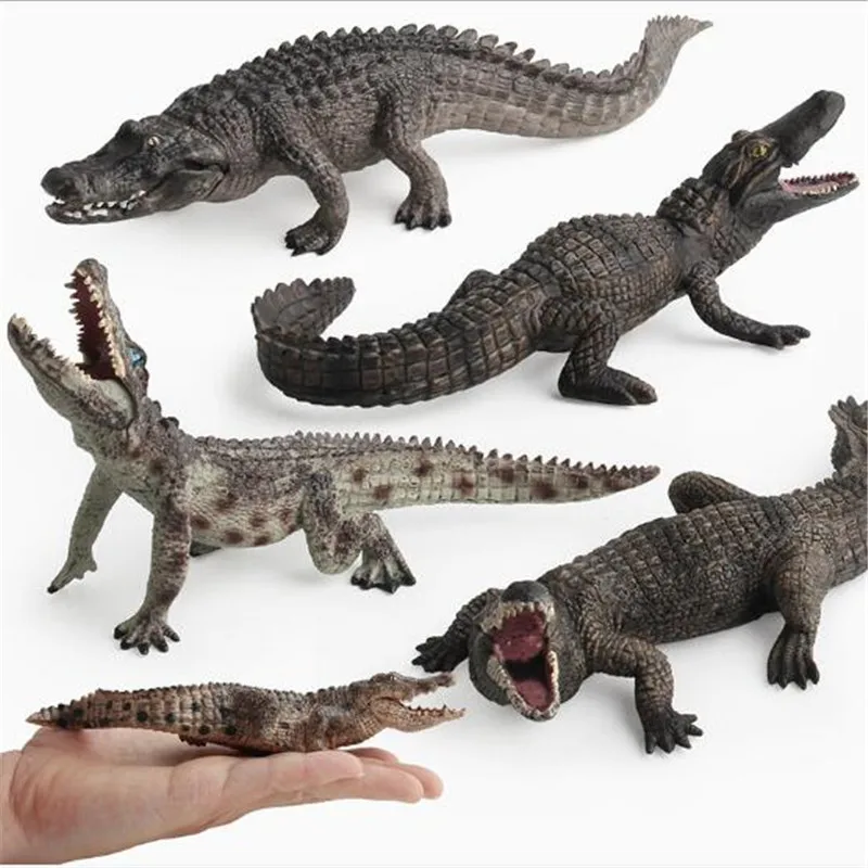 

1Pc PVC Simulation Wild Reptiles Animal Figures Toys Crocodile Model Figures Collection & Educational Toys Gift For Kids