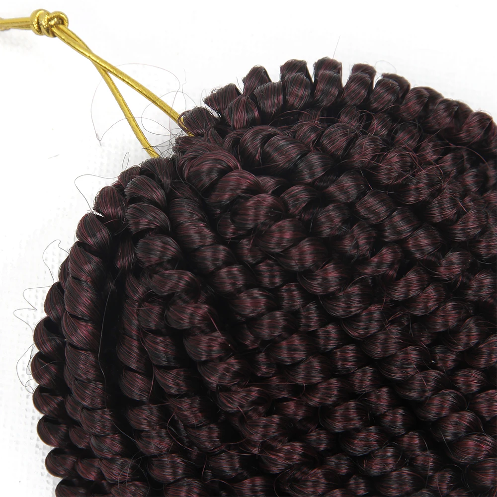 Ombre Spring Twist Hair Kanekalon Synthetic Hair Extensions Braids Kinky Curly Twists (5)