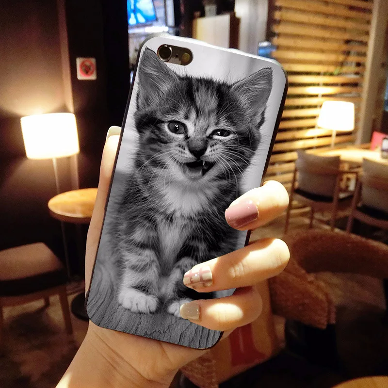 Чехол MaiYaCa для iPhone 8 забавный рисунок котенка мягкие Аксессуары телефонов чехол 7 6