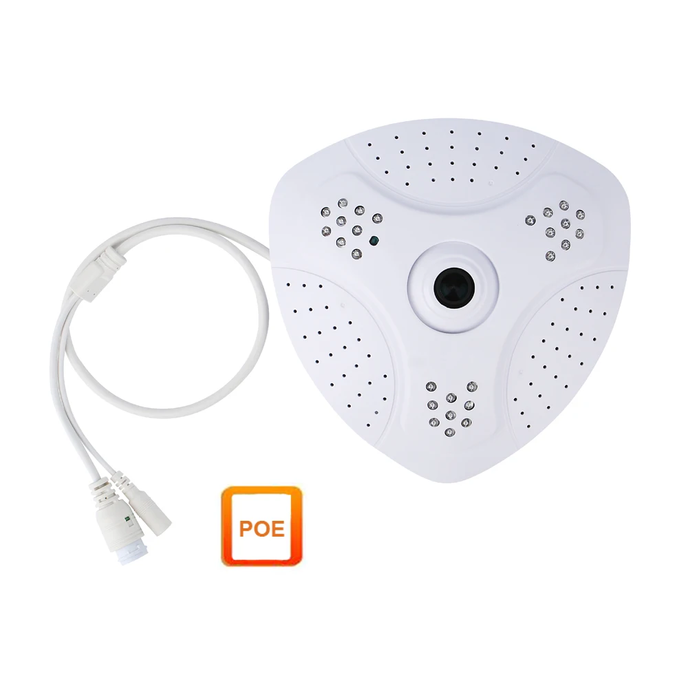 

JIVISION POE HD 1080P Panoramic IP Camera CCTV Security Surveillance System ONVIF IPCamera Network Fisheye Wide angle IP Cam