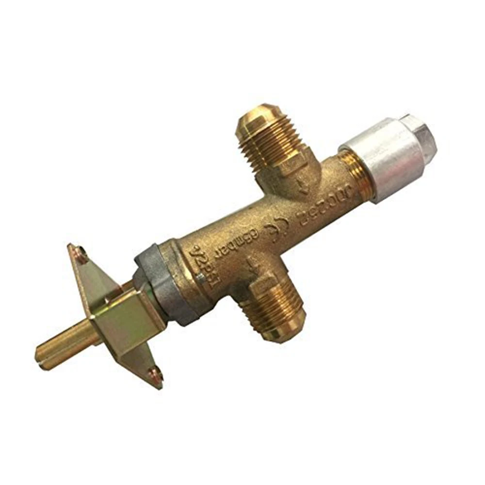 

EARTH STAR 3/8"NPT(5/8UNF) inlet and outlet thread gas valve replacement for fire pit/gas grill