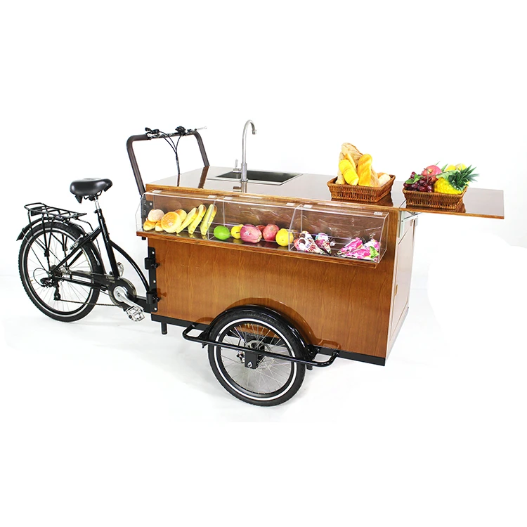 

free shipping hot dog coffee bike mobile snack bicycle food vending tricycle