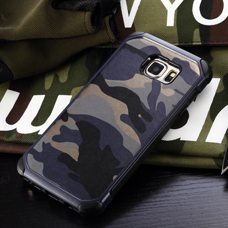 Камуфляжный чехол в стиле милитари для Samsung Galaxy S9 S8 Plus S7 S6 Edge Жесткий Чехол A5 A7 A3 2017