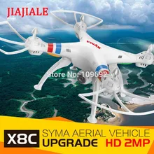 Syma X8C предприятие дрона с дистанционным управлением 6-axis 4CH 2,4G Квадрокоптер 2MP HD Камера воздушный Вертолет vs X101 X600 X6