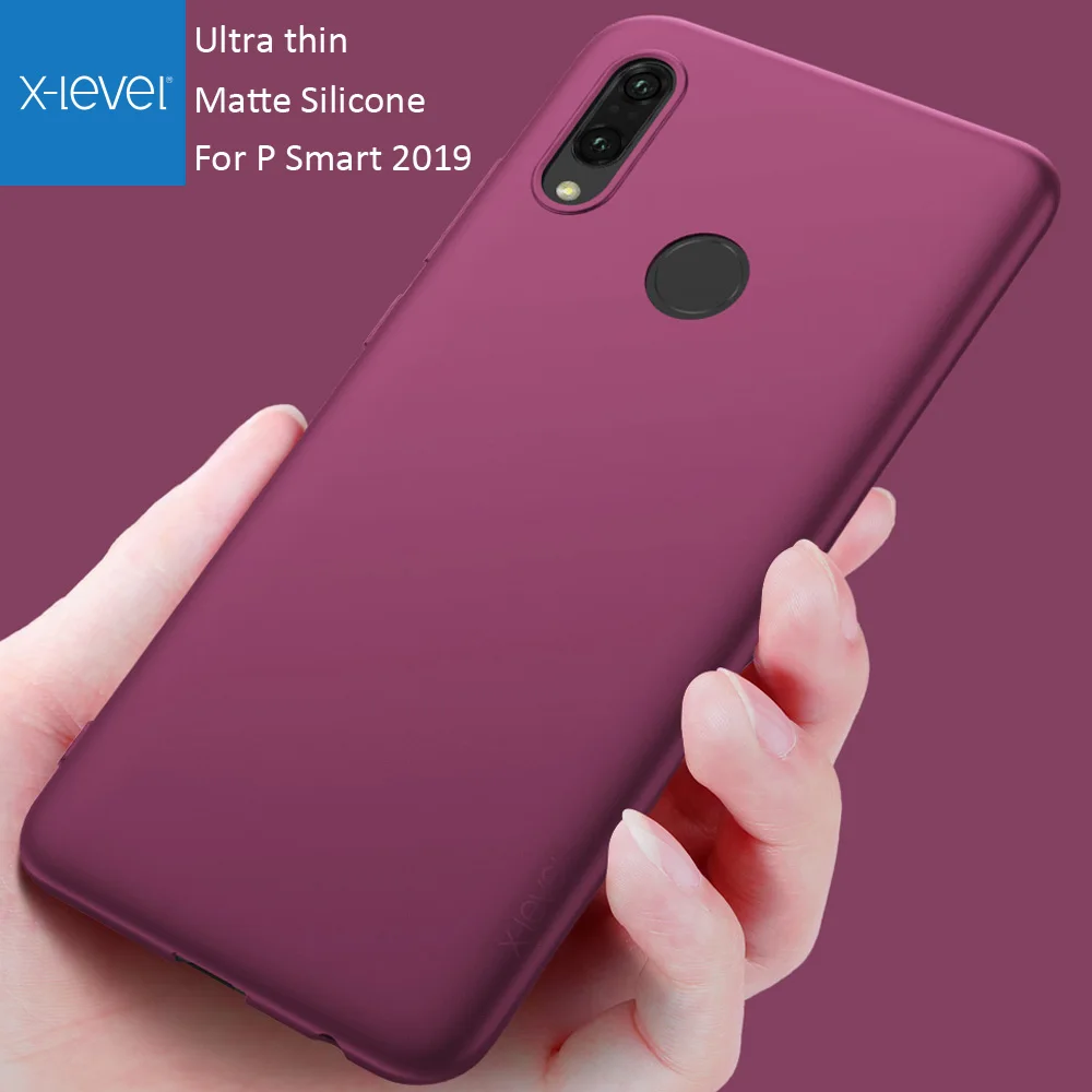 

X-Level Soft Silicone Case For Huawei P Smart Plus 2019 X Level Ultra thin Matte TPU Protective Cover