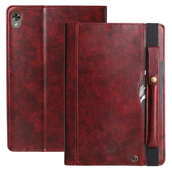 

For Huawei Mediapad M6 Retro Book Leather Case Flip Wallet Card Stand Smart Cover for huawei mediapad m6 10.8 2019 With Pen Slot