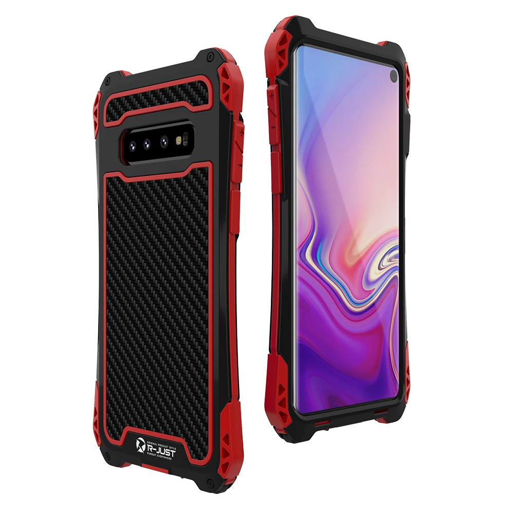 Водонепроницаемый металлический чехол AMIRA для SAMSUNG Galaxy S10 + Plus Алюминиевый