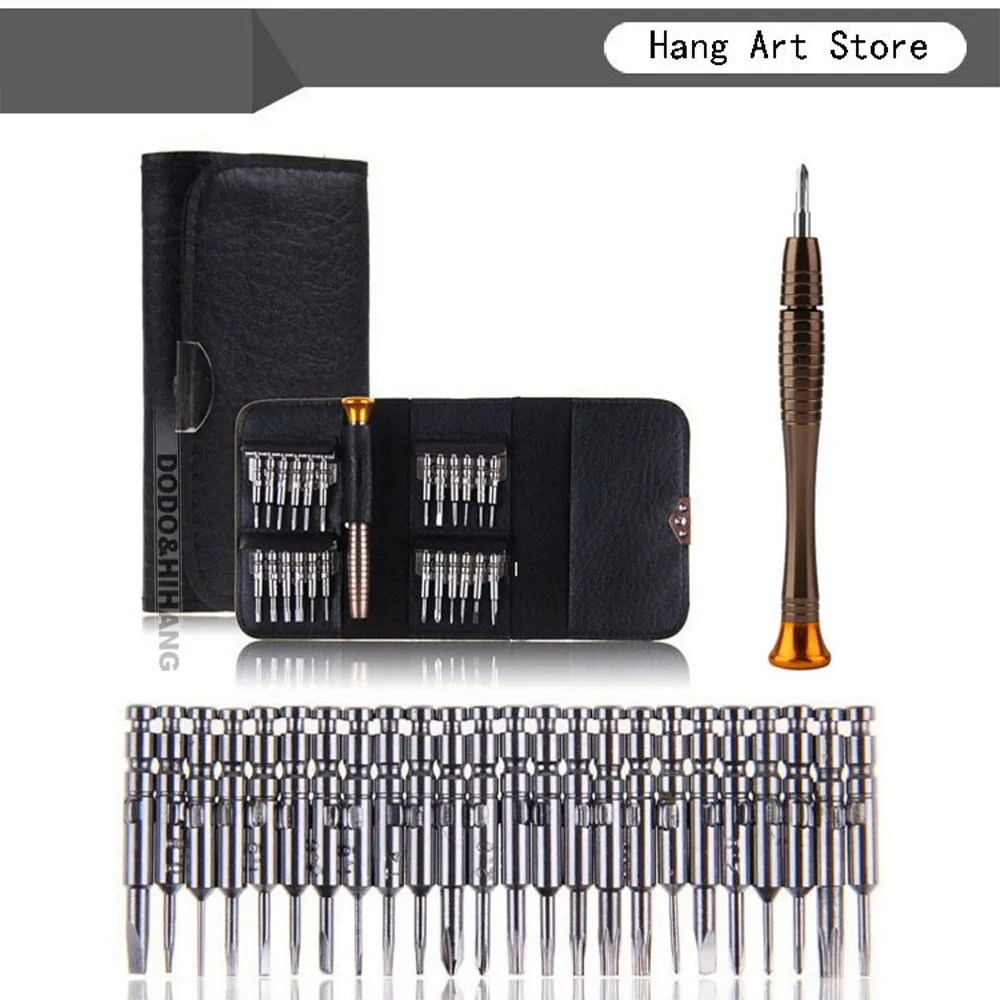 25 in 1 Hot Worldwide Portable Torx Screwdriver Set Repair Tool Set for Tablet Watch Iphone Cellphone DN109 2