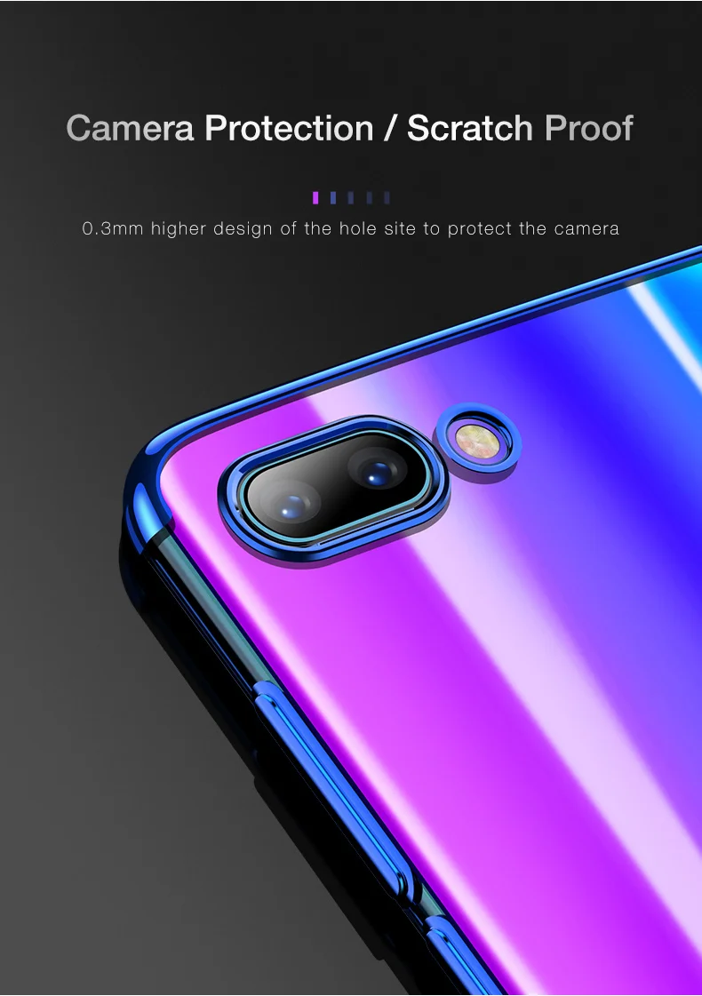 Роскошный телефон чехол из прозрачного силикона чехол на huawei Honor 10 9 лайт 9 10 lite Honor9 Honor10 3/4/6 32/64/128 GB бампер