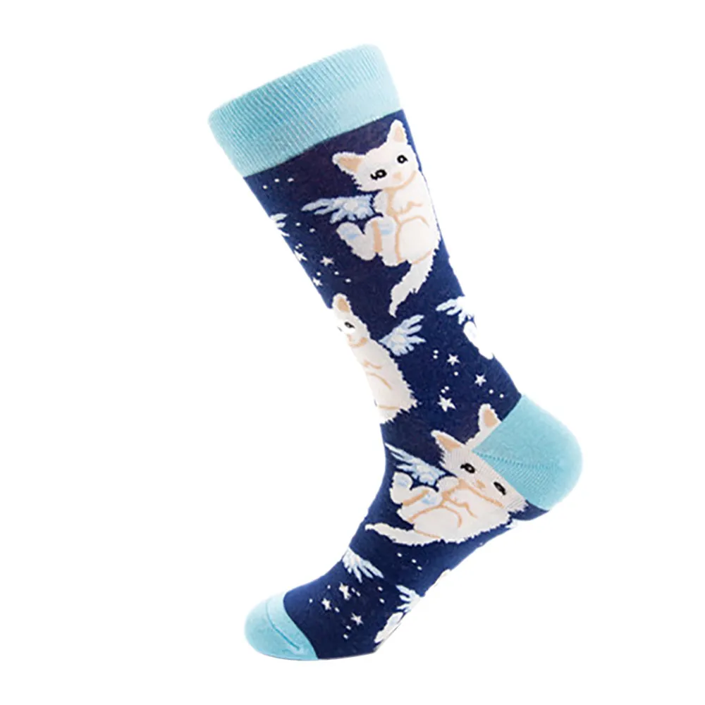 Женские осенние носки с животными, забавные повседневные хлопковые носки с принтом панды, модные повседневные зимние носки для скейтбординга