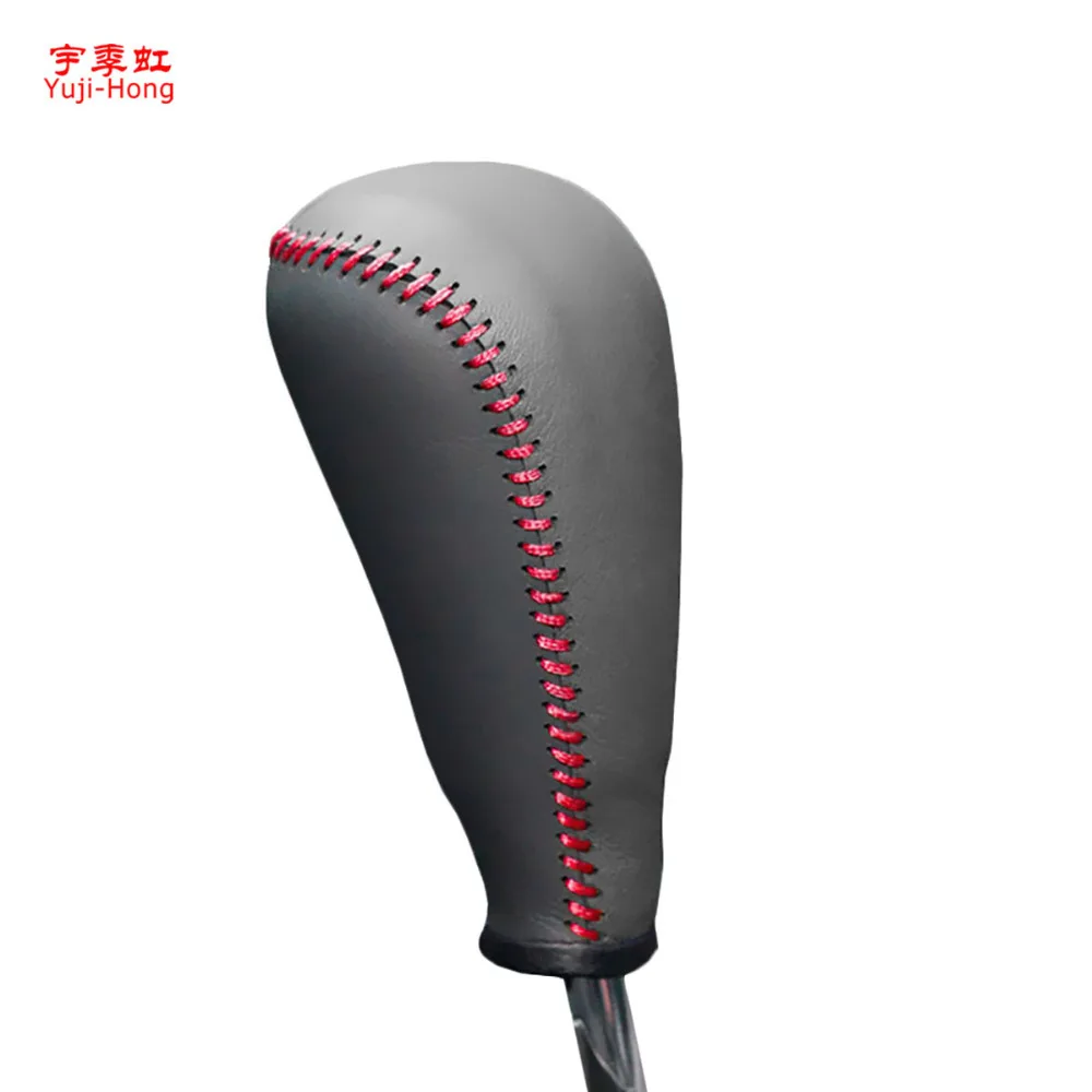 

Yuji-Hong Car Gear Covers for Mazda 3 2011 Automatic Shift Collars Genuine Leather Hand-stitched Auto Cover