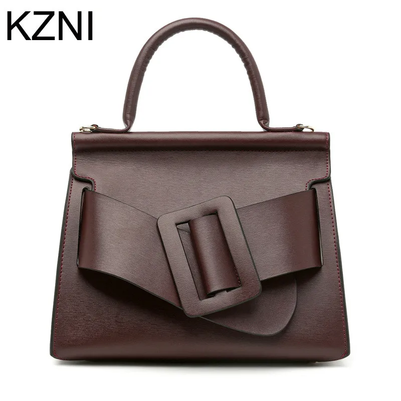 Женская сумка KZNI из натуральной кожи L112805|bolsos mujer|women genuine leather handbagsdesigner handbags |