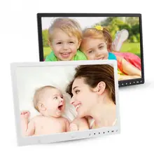 15-дюймовый HD Экран сенсорная кнопка Цифровая фоторамка Будильник MP3/4 видеопроирыватель
