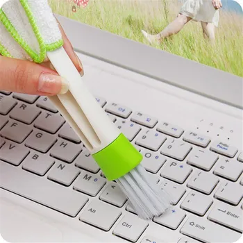 

Double Head Computer Cleaning Tool Keyboard Duster Window Blind Car Air Outlet Air Condition Cleaner