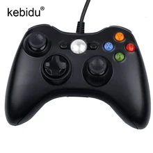 Kebidu USB проводной джойстик игрового контроллера для microsoft для Xbox Slim 360 для ПК для Windows7 игровой контроллер Джойстик