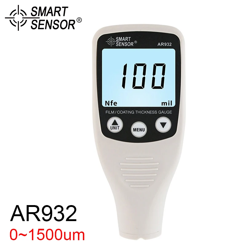 AR932 цифровой датчик толщины покрытия краски W/зонд(0~ 1500um) Автомобильный детектор автомобильное покрытие для очистки краски автомобиля тестер метр