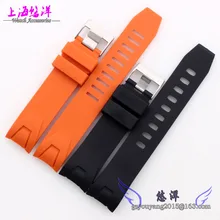 20mm 22mm NEW Men s Black DIVER Rubber watchband strap bracelets